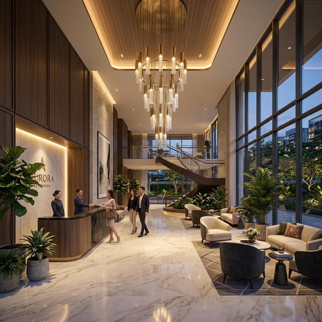 Abhee Aaria grand clubhouse interior