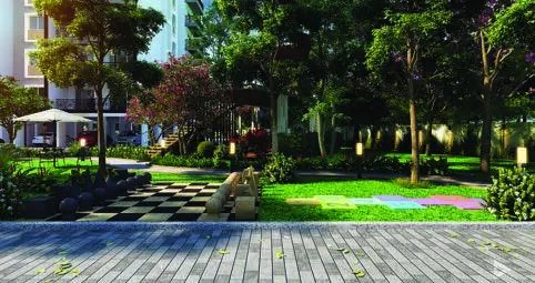 Children's play area at Abhee King's Court (artist's impression)