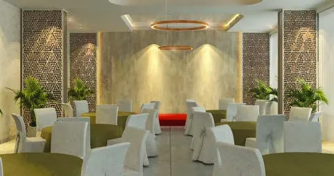 Party hall in the Abhee King's Court clubhouse (artist's impression)