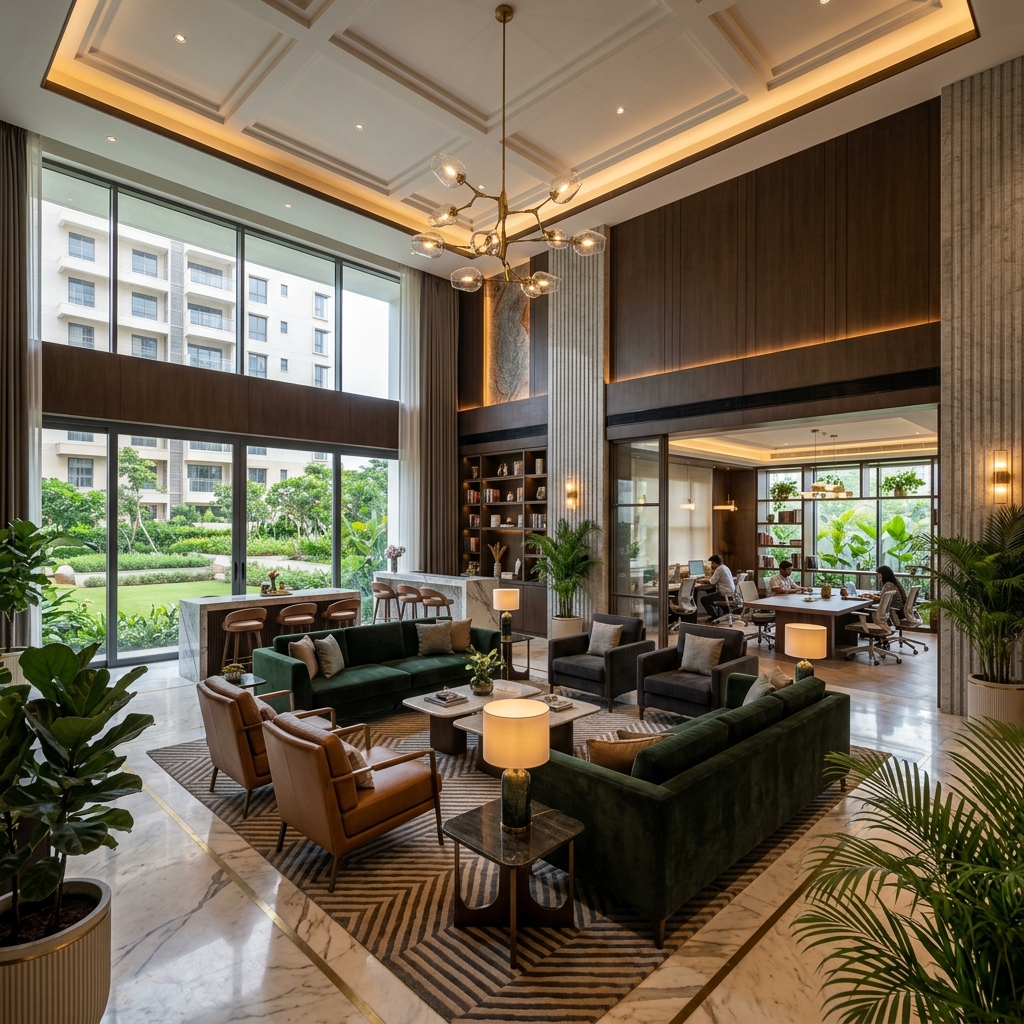 Abhee Riviera Royale clubhouse interior
